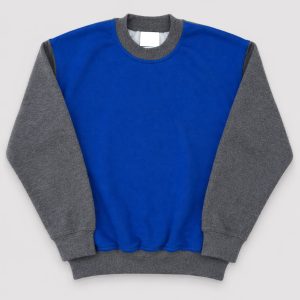 Royal Blue & Heather Gray Crewneck Track Top
